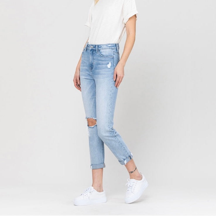 Tatum High Rise Slim Straight Jeans