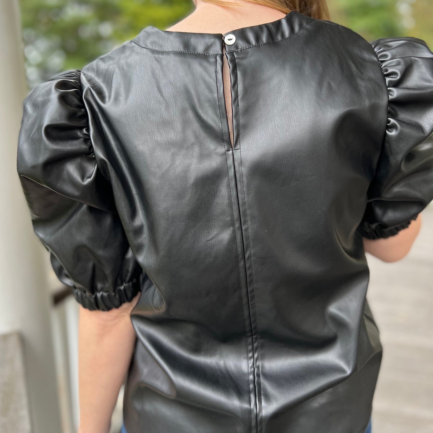 Varick Vegan Leather Top